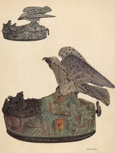 Toy Bank: Bird, c. 1937. Creator: George File