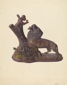 Toy Bank, c. 1937. Creator: Alf Bruseth