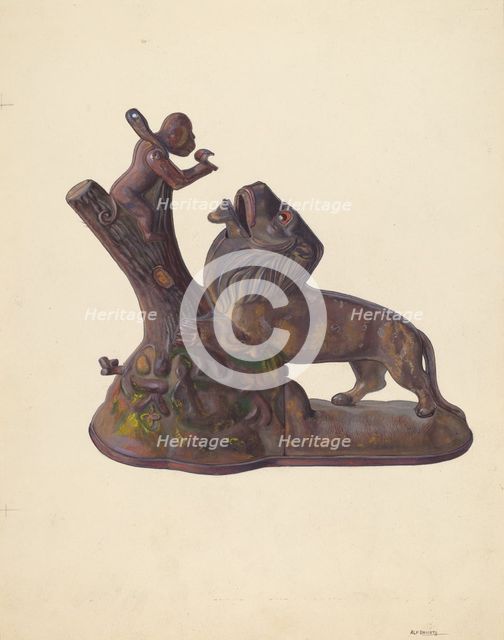 Toy Bank, c. 1937. Creator: Alf Bruseth.