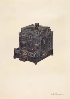 Toy Bank, c. 1937. Creator: Archie Thompson