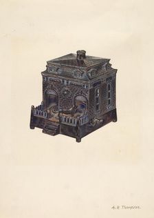 Toy Bank, c. 1937. Creator: Archie Thompson