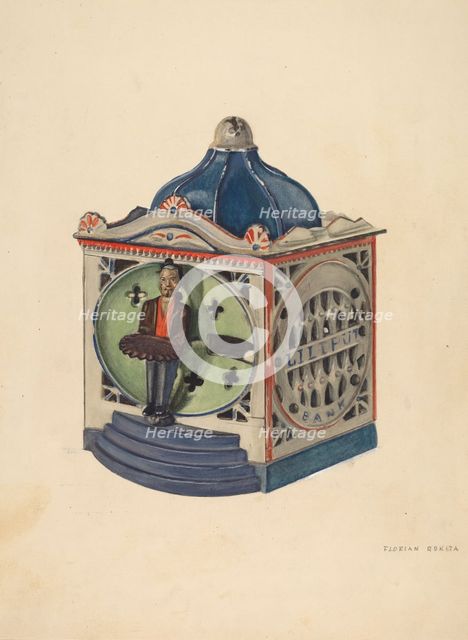 Toy Bank, c. 1937. Creator: Florian Rokita.