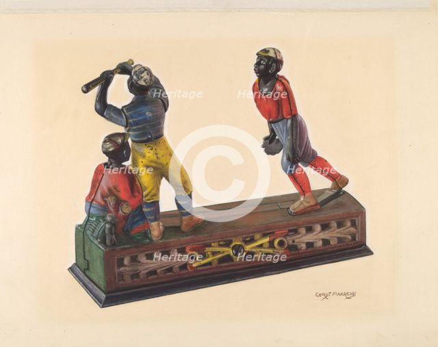 Toy Bank, c. 1938. Creator: Chris Makrenos.