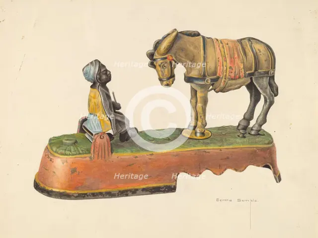 Toy Bank, c. 1938. Creator: Bertha Semple.