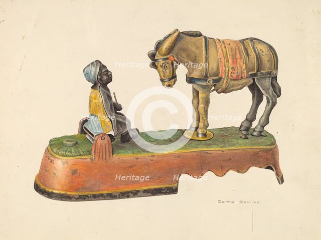 Toy Bank, c. 1938. Creator: Bertha Semple.
