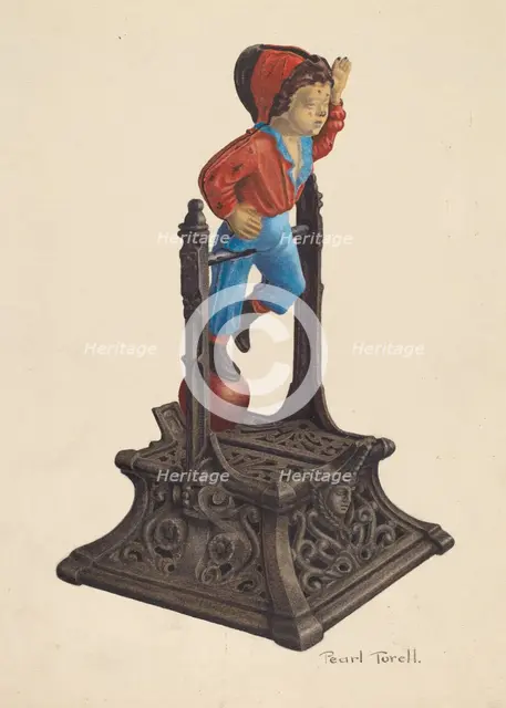 Toy Bank, c. 1939. Creator: Pearl Torell.