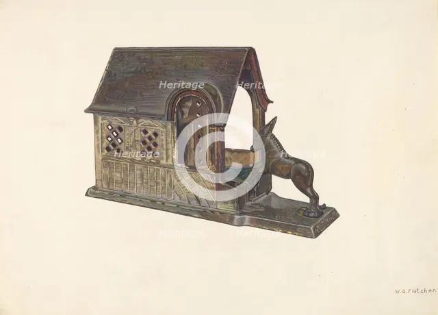Toy Bank, c. 1940. Creator: William O. Fletcher.