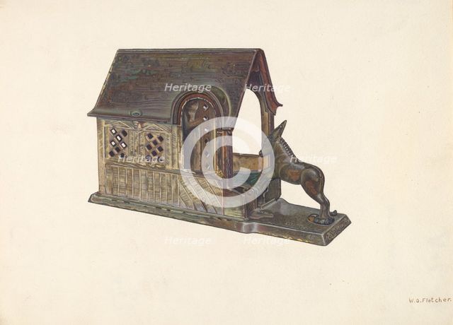Toy Bank, c. 1940. Creator: William O. Fletcher.