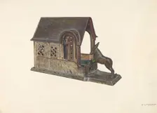 Toy Bank, c. 1940. Creator: William O. Fletcher