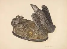 Toy Bank: Eagle, c. 1940. Creator: Clarence W Dawson