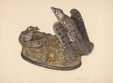 Toy Bank: Eagle, c. 1940. Creator: Clarence W Dawson