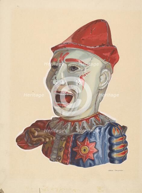 Toy Bank: Humpty Dumpty, c. 1938. Creator: Verna Tallman.