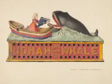 Toy Bank: "Jonah and the Whale", c. 1939. Creator: Rose Campbell-Gerke