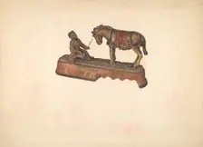 Toy Bank: Mule, c. 1941. Creator: Unknown