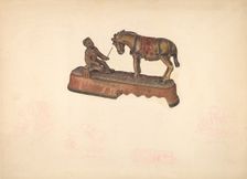 Toy Bank: Mule, c. 1941. Creator: Unknown