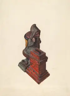 Toy Bank: Santa Claus, c. 1937. Creator: Clementine Fossek