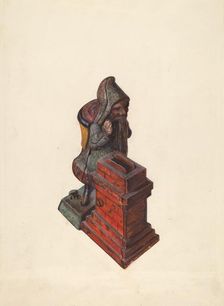 Toy Bank: Santa Claus, c. 1937. Creator: Clementine Fossek