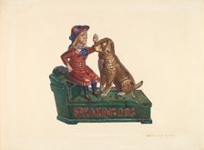 Toy Bank: Speaking Dog, 1935/1942. Creator: Edward L Loper