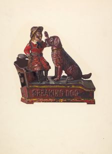 Toy Bank: Speaking Dog and Figure, 1935/1942. Creator: Unknown