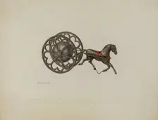 Toy Bell Cart, c. 1941. Creator: Stanley Chin