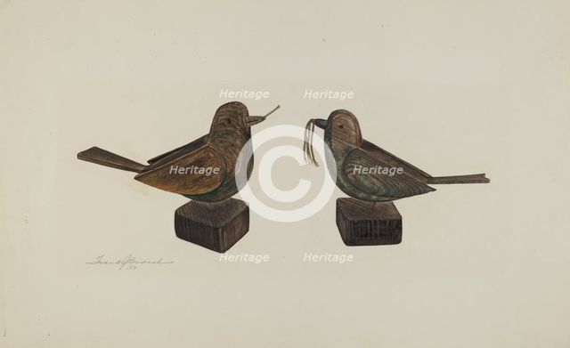 Toy Birds, 1939. Creator: Frank Budash.
