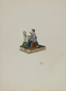 Toy Boy and Goat, c. 1937. Creator: Harry Grossen