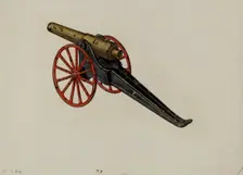 Toy Cannon, c. 1941. Creator: Charles Henning