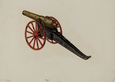 Toy Cannon, c. 1941. Creator: Charles Henning