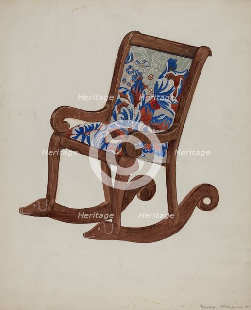 Toy Chair, 1935/1942. Creator: Mary E Humes.