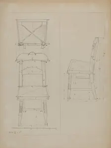 Toy Chair, c. 1936. Creator: Edith Magnette