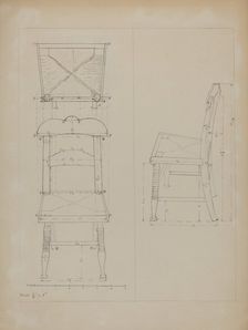 Toy Chair, c. 1936. Creator: Edith Magnette