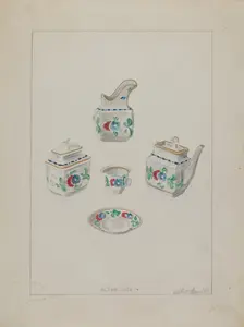 Toy China Set, c. 1936. Creator: Albert Camilli