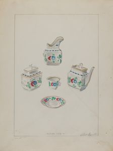 Toy China Set, c. 1936. Creator: Albert Camilli