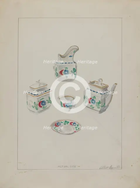 Toy China Set, c. 1936. Creator: Albert Camilli.