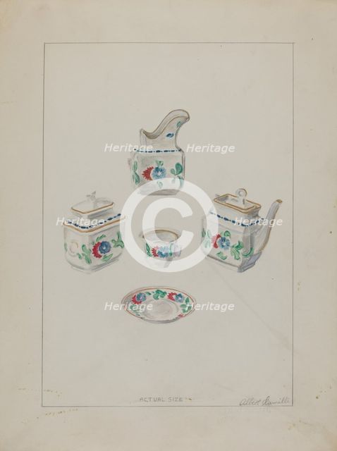 Toy China Set, c. 1936. Creator: Albert Camilli.