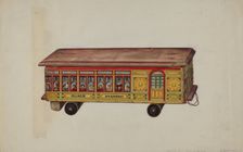 Toy Coach, c. 1939. Creator: Dorothy Brennan