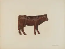 Toy Cow, c. 1940. Creator: Hester Duany