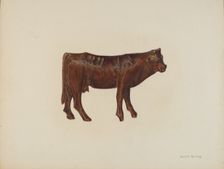 Toy Cow, c. 1940. Creator: Hester Duany