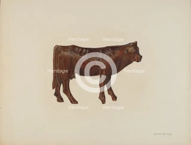 Toy Cow, c. 1940. Creator: Hester Duany.