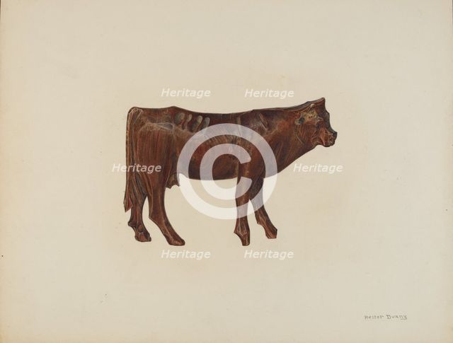 Toy Cow, c. 1940. Creator: Hester Duany.
