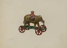 Toy Elephant, c. 1941. Creator: Stanley Chin
