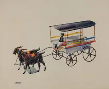 Toy Goat Cart, 1935/1942. Creator: Elmer Weise
