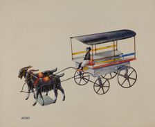 Toy Goat Cart, 1935/1942. Creator: Elmer Weise