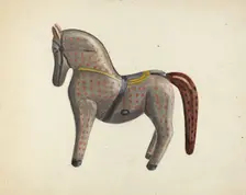 Toy Horse, 1935/1942. Creator: Mina Lowry