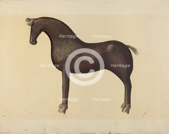 Toy Horse, 1935/1942. Creator: Mina Lowry.