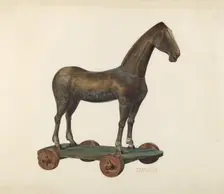 Toy Horse, 1935/1942. Creator: Charlotte Angus