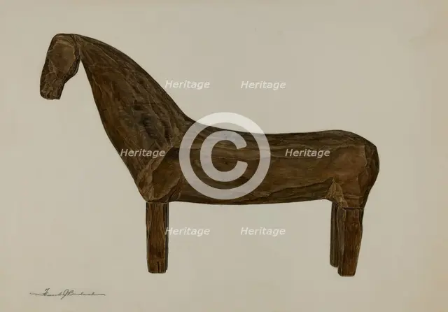 Toy Horse, 1935/1942. Creator: Frank Budash.