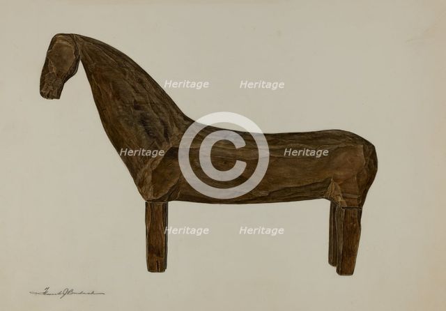 Toy Horse, 1935/1942. Creator: Frank Budash.