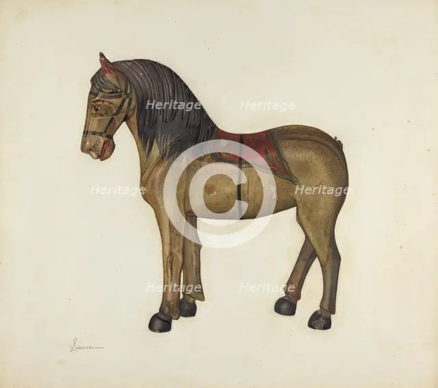 Toy Horse, 1935/1942. Creator: Selma Sandler.
