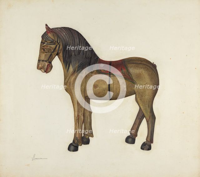 Toy Horse, 1935/1942. Creator: Selma Sandler.